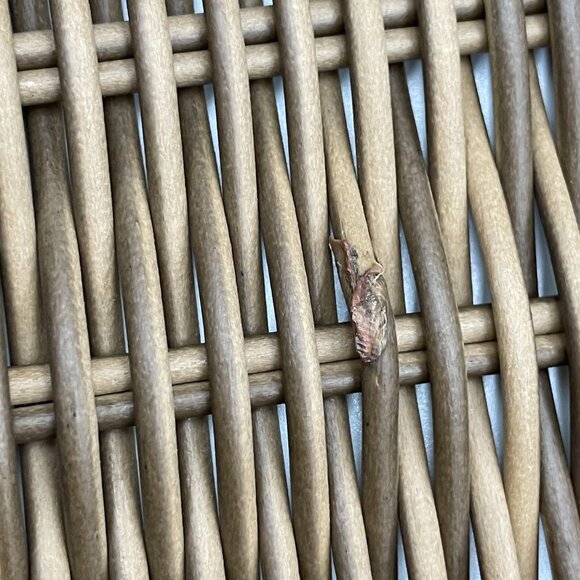 Fish Basket Wicker Style Plastic Home Decor Woven Beach House Nautical Brown - Picture 8 of 10